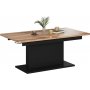 Cense ausziehbarer Couchtisch 70x126-167 cm - Schwarz / Holz