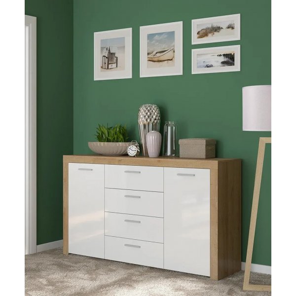 Balder Sideboard - Eiche/weiß