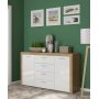 Balder Sideboard - Eiche/weiß