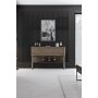 Lux Relieftisch 120 x 30 cm - Walnuss/Silber