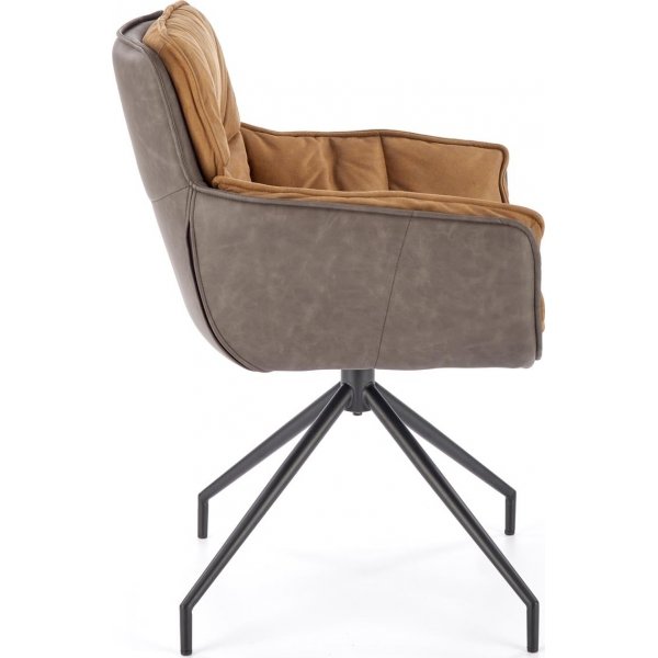 Cadeira Esszimmerstuhl 523 - Braun/Schwarz