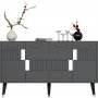 Moda Sideboard - Anthrazit/Silber