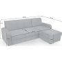 Schlafsofa Kirsten - Grau