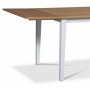 Fårö Essgruppe: Tisch 180 cm inklusive 6 Fårö Stühle - Eiche/weiß + 4.00 x Möbelfüße