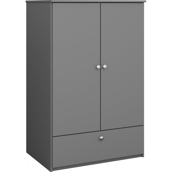 Memphis Kleiderschrank - Grau