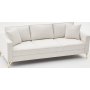 Berlin 3-Sitzer-Sofa - Cremeweiß/Gold