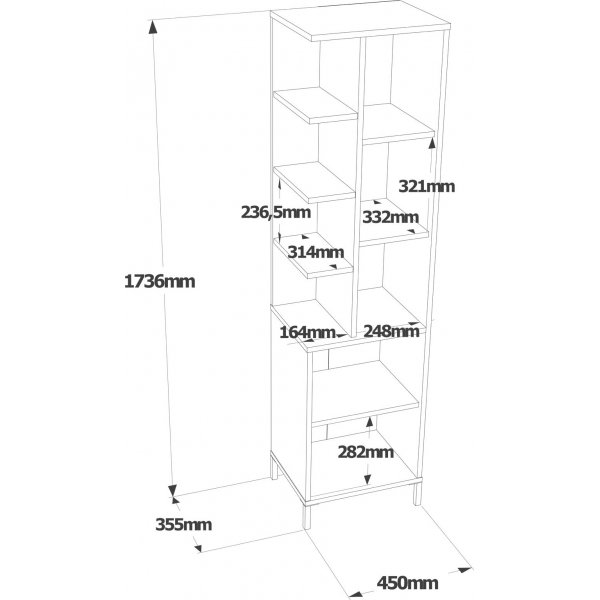 Vitale Schrank 1 - Weiß