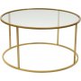 Spree Couchtisch Ø80 cm - Gold