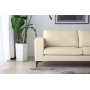 Aspen 3-Sitzer-Sofa - Beige Samt