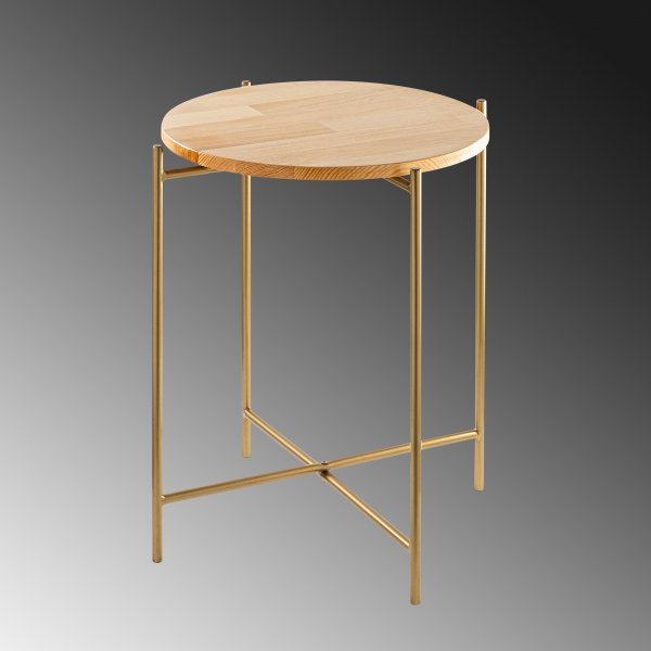 Vela 4 Beistelltische - Gold/Beige