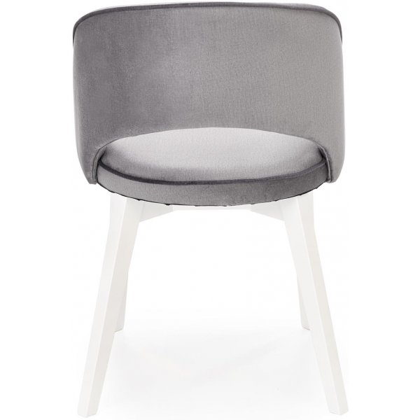 Sessel Lungo - Grau/Weiß