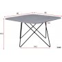 Couchtisch Michel 80 x 80 cm - Schwarzer Marmor