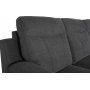 Ecksofa Salem aus dunkelgrauem Stoff