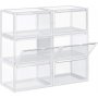 Kenan Aufbewahrungsbox 36x28 cm, 6er-Pack - Transparent