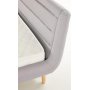 Bettgestell Bernard 140x200 cm aus grauem Stoff