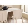 Esstisch Narvik mit 6 Astoria-Stühlen - Beige