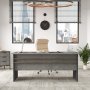Vista Schreibtisch 180x89,5 cm - Braun/Beton/Anthrazit