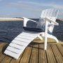 Kungshamn Liegestuhl mit Fußstütze - Weiß
