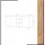 Prava Sideboard - Eiche/weiß