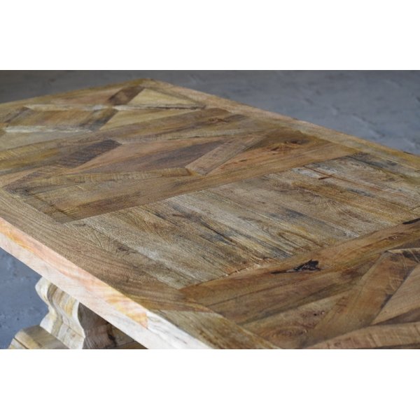 Rustikaler Esstisch Palma 280x100 cm aus recyceltem Treibholz