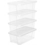 Leander Aufbewahrungsbox 35x20 cm 12er-Pack - Transparent
