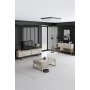 Lux Couchtisch 90 x 60 cm - Travertin/Gold