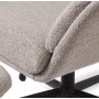 Manitoba-Liegestuhl mit Fußhocker - Taupe