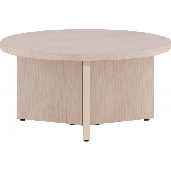 Melker Couchtisch Ø85 cm- Whitewash
