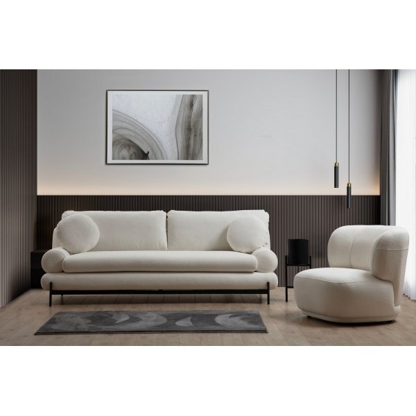 Livorno 3-Sitzer-Sofa - Weiß