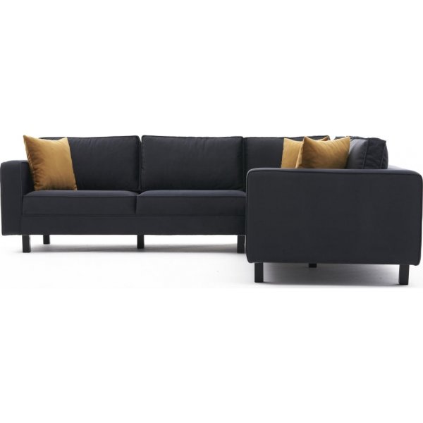 Ecksofa Anthrazit Samt