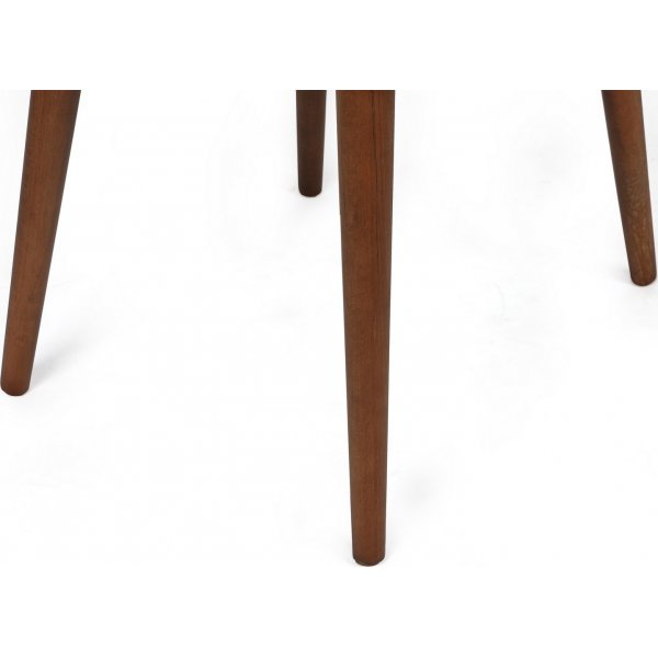 Alfred Esszimmerstuhl-Set - Khaki/Walnuss