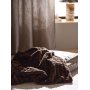 Luna Plaid 120 x 150 cm - Dunkles Nougat