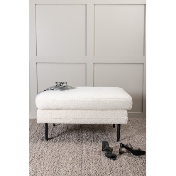 Hocker Savanna - Weißer Teddy