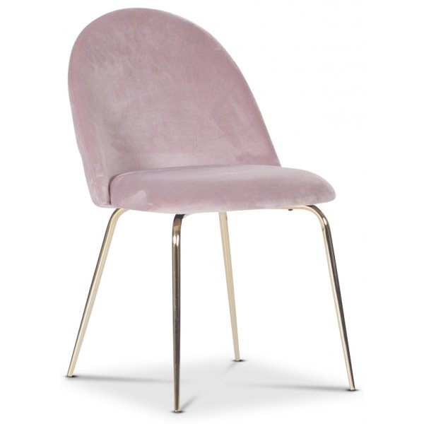 Plaza Essgruppe, Marmortisch mit 4 Plaza Samtstühlen - Pink/Brass/Schwarz