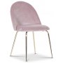 Plaza Essgruppe, Marmortisch mit 4 Plaza Samtstühlen - Pink/Brass/Schwarz
