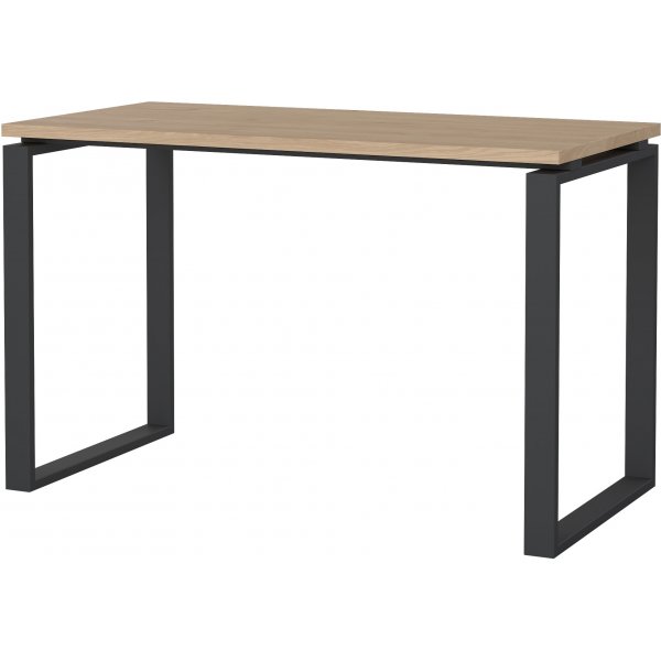Schilderschreibtisch 120 cm - Mattgrau/Hickory