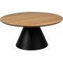 Soli Couchtisch Ø85 cm - Eiche/Schwarz