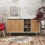 Prava Sideboard - Eiche/weiß