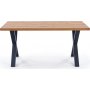 Xavier Esstisch 160-250 x 90 cm - Eiche/Schwarz