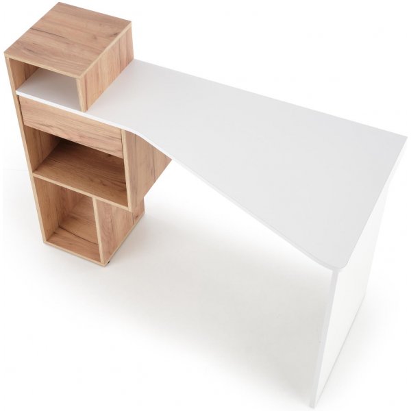 Spurs Schreibtisch 122x57 cm - Eiche/weiß