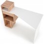 Spurs Schreibtisch 122x57 cm - Eiche/weiß