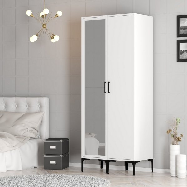 Kumsal Kleiderschrank 3 Weiß
