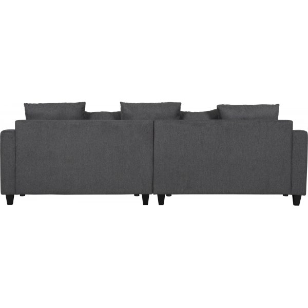 Brandy Lounge 4-Sitzer-Sofa XL - Dunkelgrauer Stoff