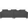Brandy Lounge 4-Sitzer-Sofa XL - Dunkelgrauer Stoff