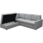 Traumgraues Schlafsofa mit Stauraum und Ecksofa