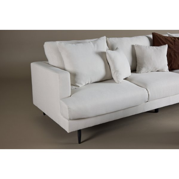 Sofia 3-Sitzer-Sofa - Beigefarbenes Leinen