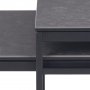 Exeter Wetttisch 55x50 | 100 x 50 cm - Schwarz