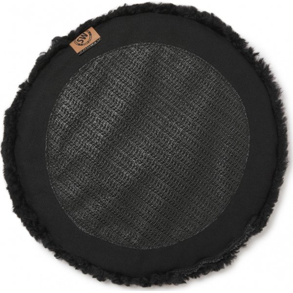 Curly Sitzkissen Schwarz - Ø34 cm