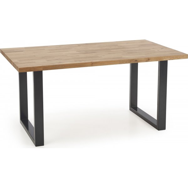 Gambon Esstisch 160x90 cm - Eiche/Schwarz