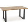 Gambon Esstisch 160x90 cm - Eiche/Schwarz